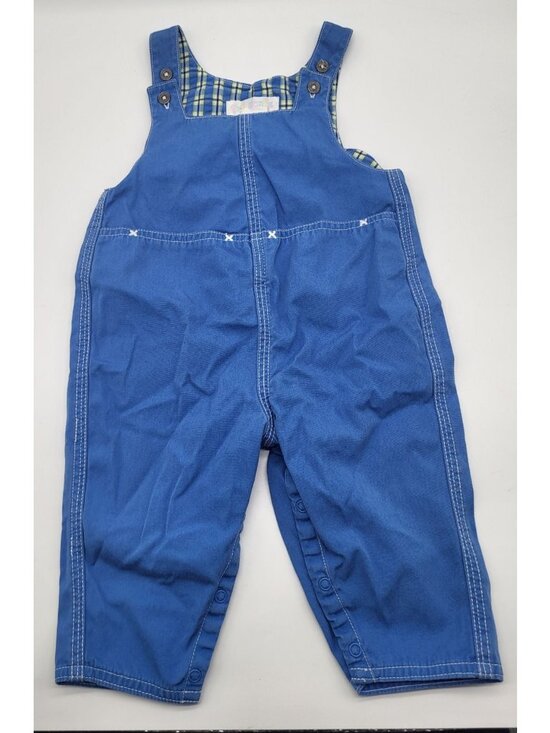 Gymboree Other - VTG 90’s GYMBOREE Overalls Romper Pastel Rainbow Tag Blue Dolphin 6-12MTH